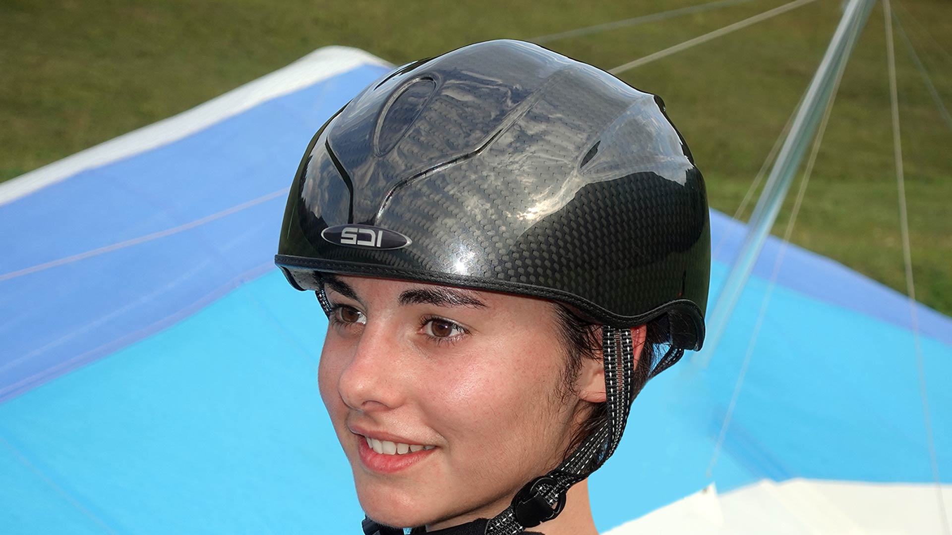 Hang Glider and helmets